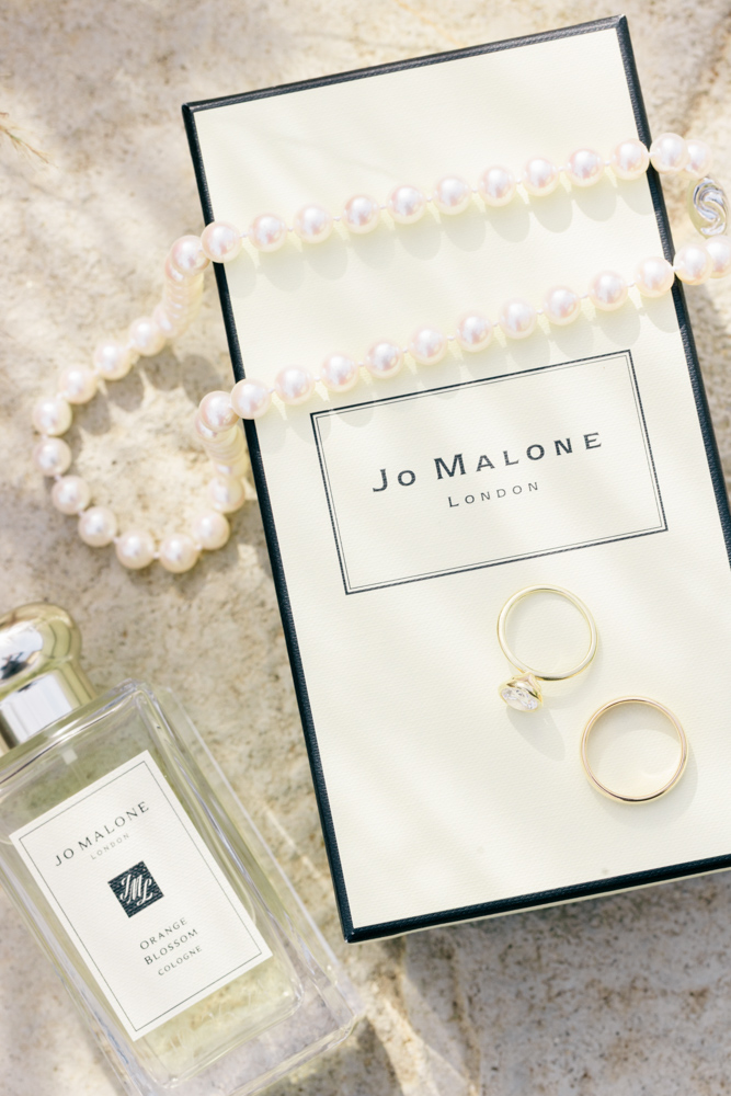 Editorial wedding detail in natural light