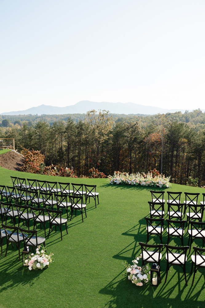 Inside An Editorial South Carolina Wedding Outdoor wedding ceremony setup