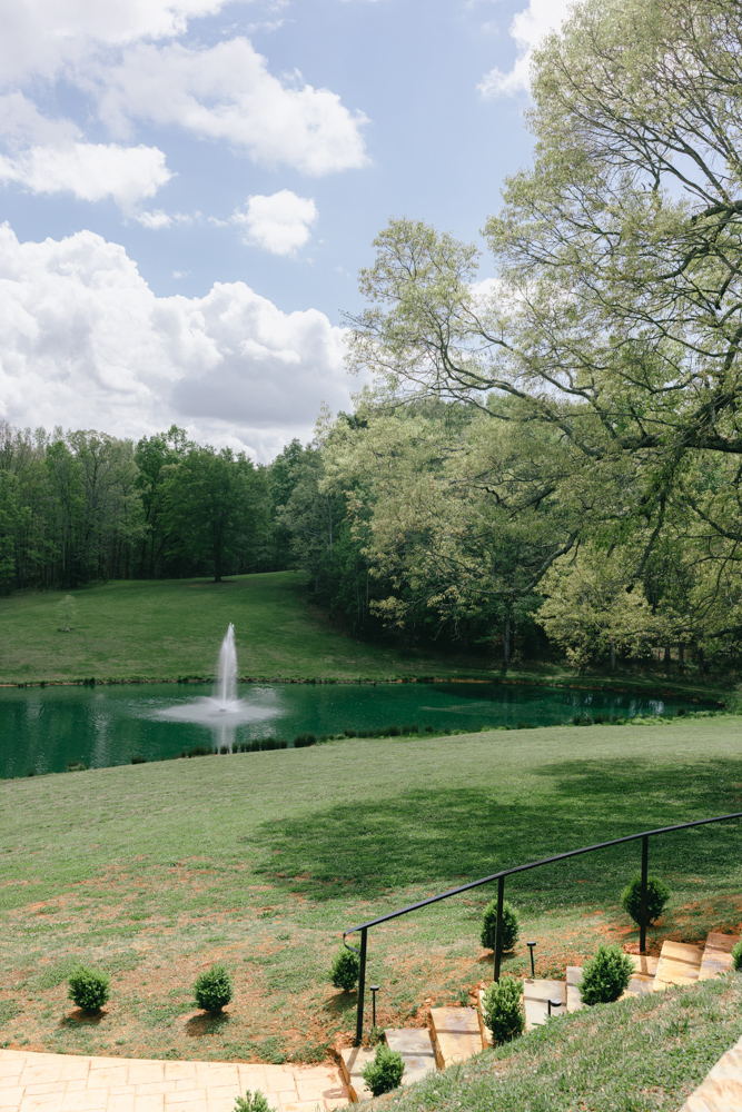 Pond view at KNOTHILL wedding venue