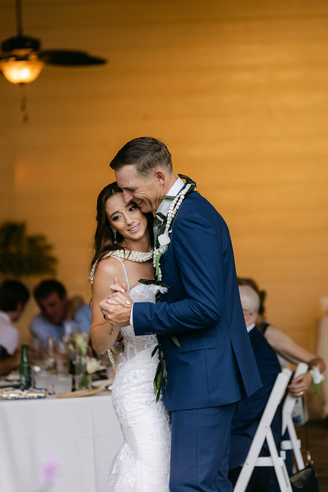 Bride and groom first dance