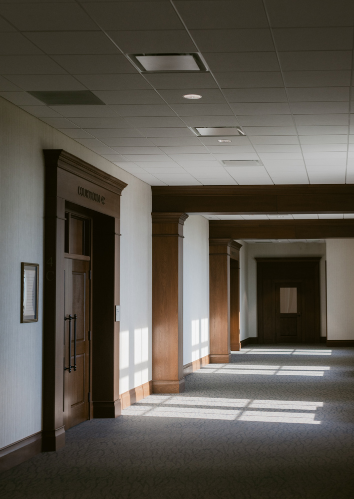 Hallway inside the Spartanburg County Courthouse