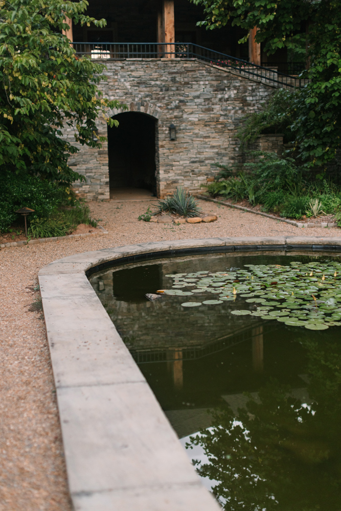 Lily pond in Furman University garden